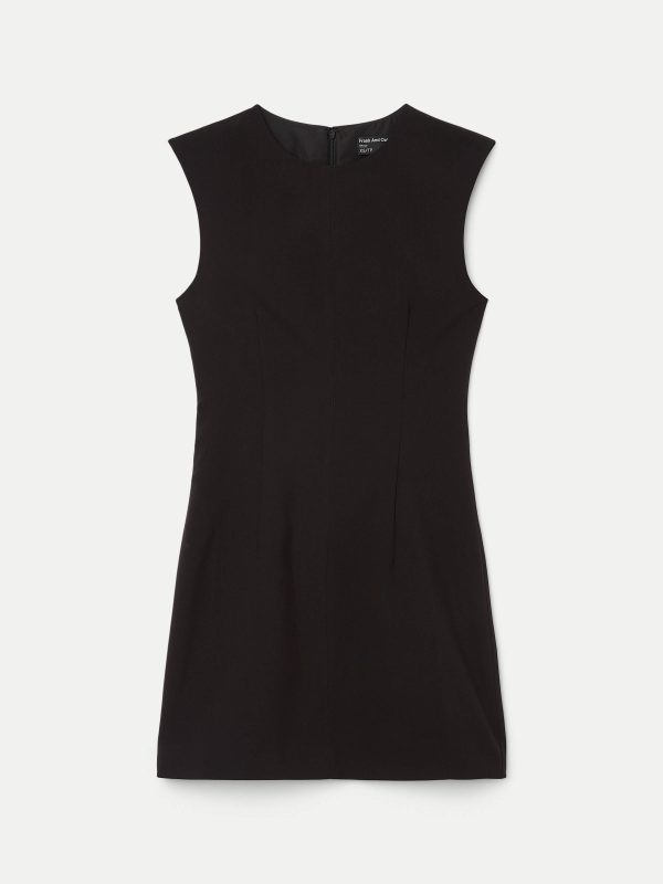 The Tailored Mini Dress in Black Sale