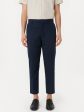 The Colin Tapered Seersucker Pant in Deep Blue For Sale