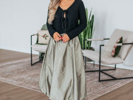 Stop & Stare Skirt - Olive For Cheap