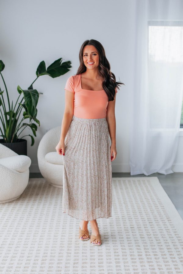 Orson Midi Skirt - Sage Mix Hot on Sale