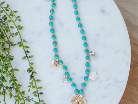 Over The Heartache Necklace - Turquoise For Discount