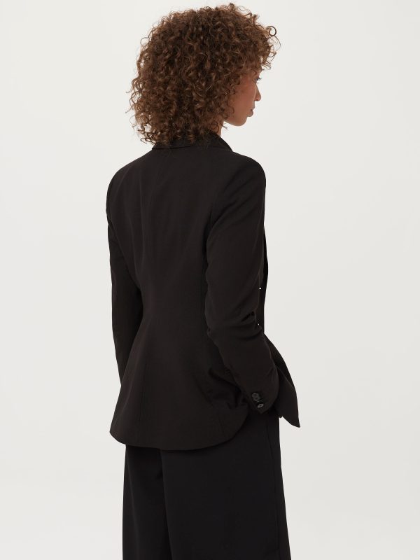 The Fitted Blazer  in Black Online Sale