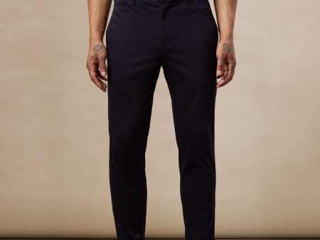 The Colin Tapered Flex Pant in Navy Hot on Sale