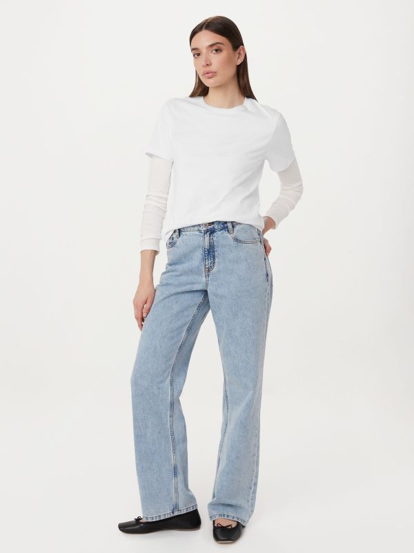 The Courtney Loose Jean in Washed Blue Online Sale