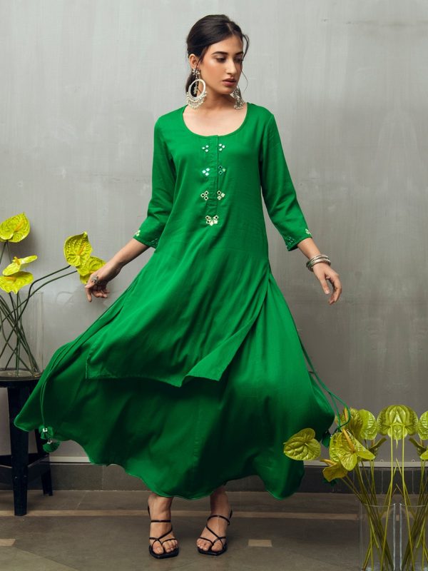 Sumadhya Kurta-Skirt Set with Dupatta Online Hot Sale