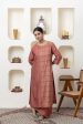 RUST HAND BLOCK PRINTED KURTA SET Cheap