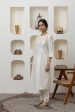 OFF WHITE CHANDERI GOTA WORK KURTA SET Fashion