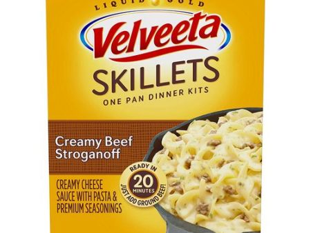 Velveeta Kraft Cheesy Skillets Dinner Kit Box, Creamy Beef Stroganoff, 11.6 Ounce (B00BPF4NEI) Online