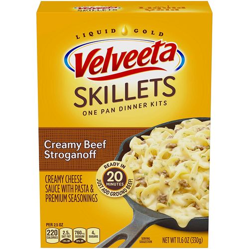 Velveeta Kraft Cheesy Skillets Dinner Kit Box, Creamy Beef Stroganoff, 11.6 Ounce (B00BPF4NEI) Online