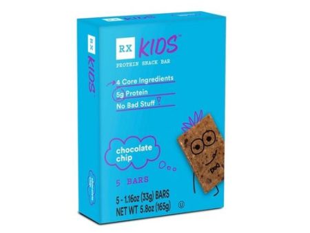 RX Kids Protein Snack Bar  Delicious Flavor  Chocolate Chip  5 Ct  5.8 Oz  Box Cheap