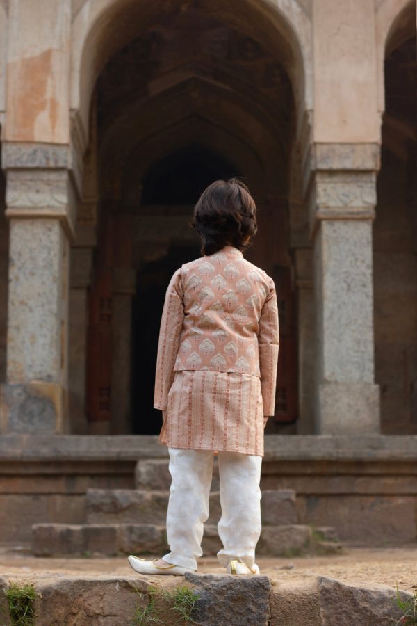 Virsa- Kurta payjama and jacket set for boys Cheap