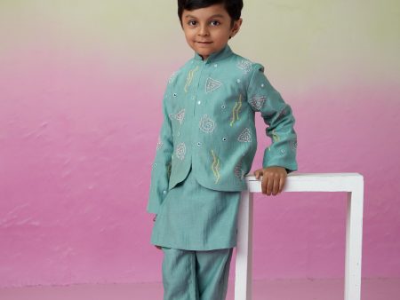 Ocean voyager kurta jacket set Online