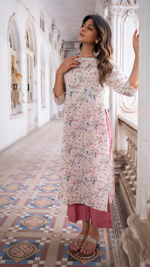 AALIA LINEN KURTA For Sale