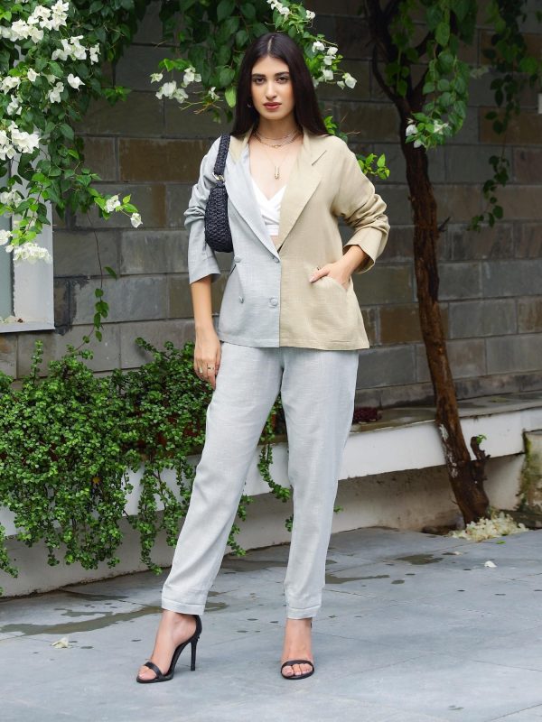 Trullo Cotton Blazer-Pant Online Hot Sale