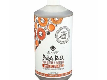 Alaffia Shea Bubble Bath  Vanilla-Cit-Mint  32 Oz Sale