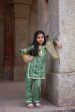 Amba - green suit for little girls Online Sale