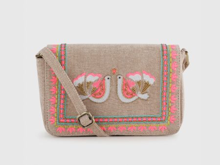 CARINA BEIGE SLING BAG For Discount