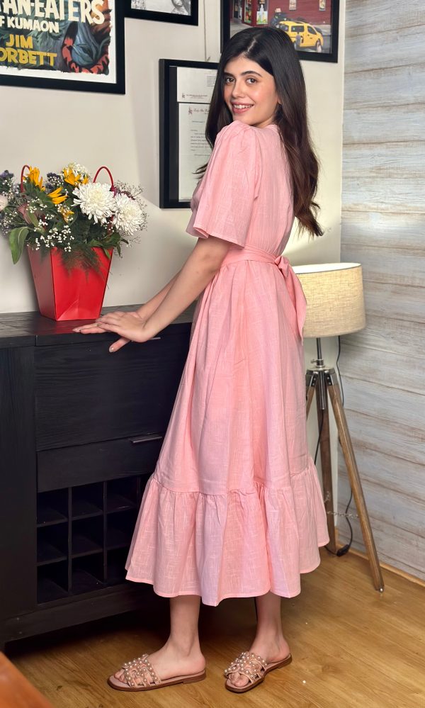 Bella Pink Maxi Dress Cheap