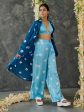 Indigo & Blue Bandhani Modal Satin Two-Piece Set Fashion