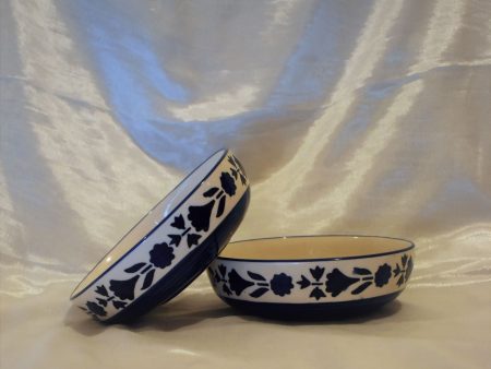 Odeta Blue Pottery Salad Bowls For Cheap