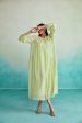 Zesty dress - Lime Hand embroidered oversized Dress Supply