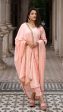 AARNA PEACH KURTA SET IN SILK Online Sale