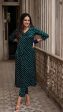 BANDHANI KURTA SET IN SILK - DARK GREEN Online Hot Sale