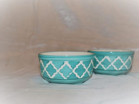 Aqua Blue Pottery Bowls Discount