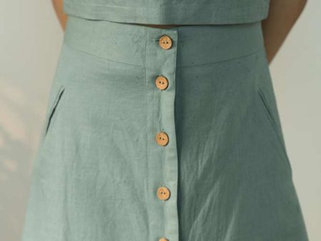 Button-Down Midi Skirt Online