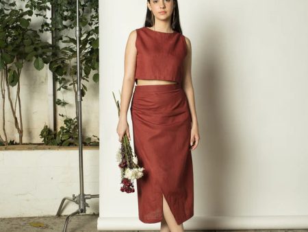 Draped Wrap-Around Skirt For Sale