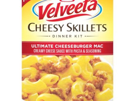 Velveeta Cheesy Skillets Ultimate Cheeseburger Mac Dinner Kit, 12.86 oz Box For Sale