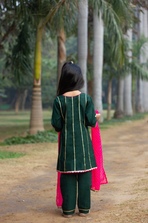 Azma - Girls green Kurta Payjama Fashion