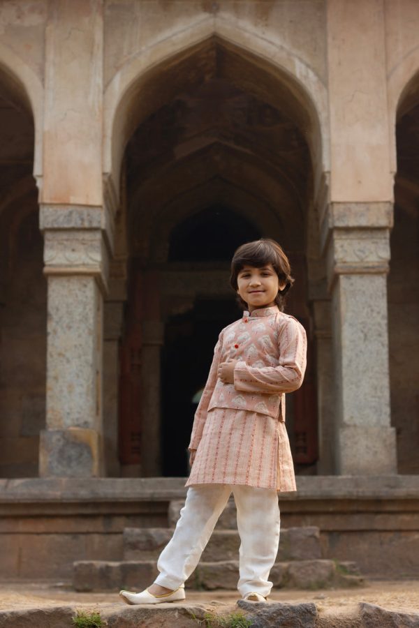 Virsa- Kurta payjama and jacket set for boys Cheap