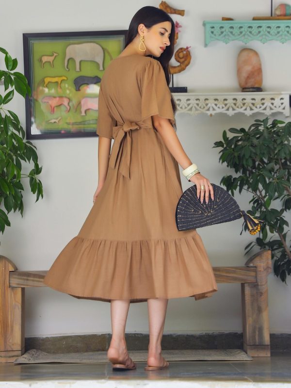 Bliss Brown Maxi Dress Sale