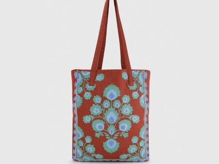 RANIA RUST TOTE BAG Online Hot Sale