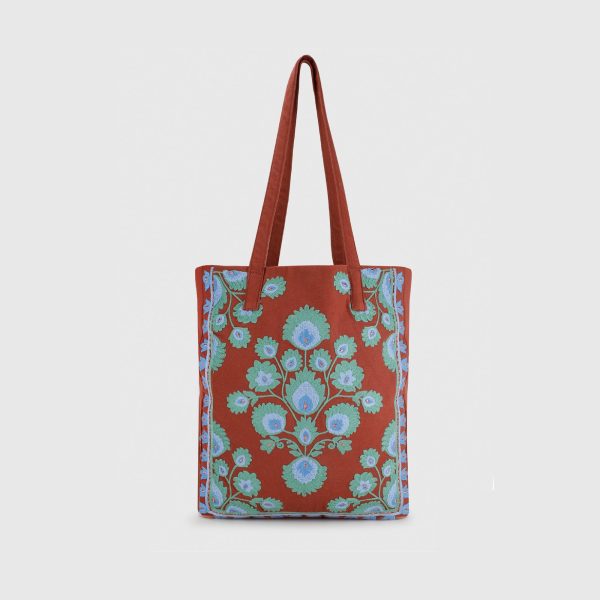 RANIA RUST TOTE BAG Online Hot Sale