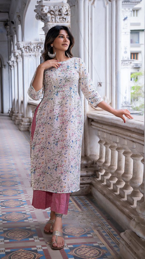 AALIA LINEN KURTA For Sale