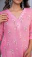 CANDY FLOSS LINEN KURTA on Sale