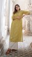 CARDAMOM LINEN KURTA Online