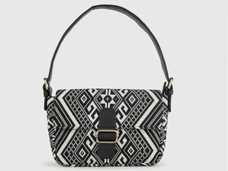 CHAVVI AZTEC BLACK BAGUETTE BAG Discount