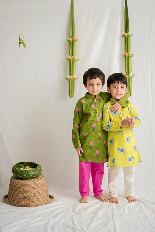 Rupa - The Elephant Kurta Payjama for Boys For Sale