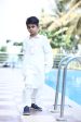 Boys Dazzling Snowflake Pathani Kurta Set Fashion