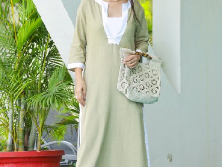 Chill Wave Cotton Maxi Dress For Discount