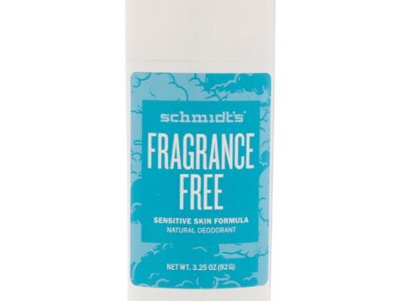 Schmidt s Sensitive Skin Formula Deodorant Stick  Fragrance-Free  3.25 Oz Online Sale