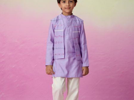 Lavender skies kurta set Discount