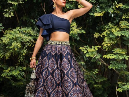 Kaya Printed Lehenga Set Fashion