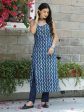 Indigo Dabu Slip Kurta with Pant Online Sale