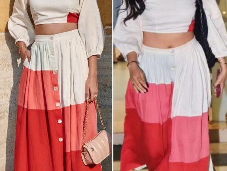 Coral Patch Skirt Online now