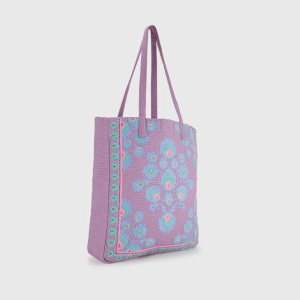 RANIA PURPLE TOTE BAG For Discount