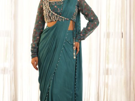 Mehraab drape saree on Sale